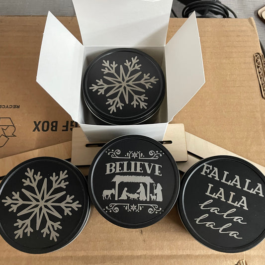 Engraved Tin Candle
