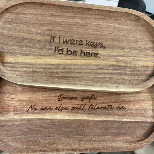 Engraved Valet Tray