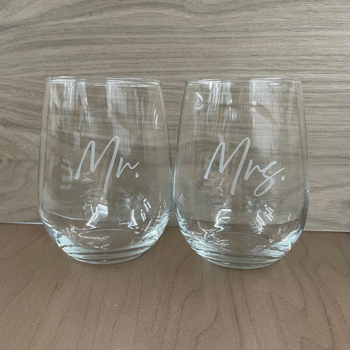 Stemless wine glass