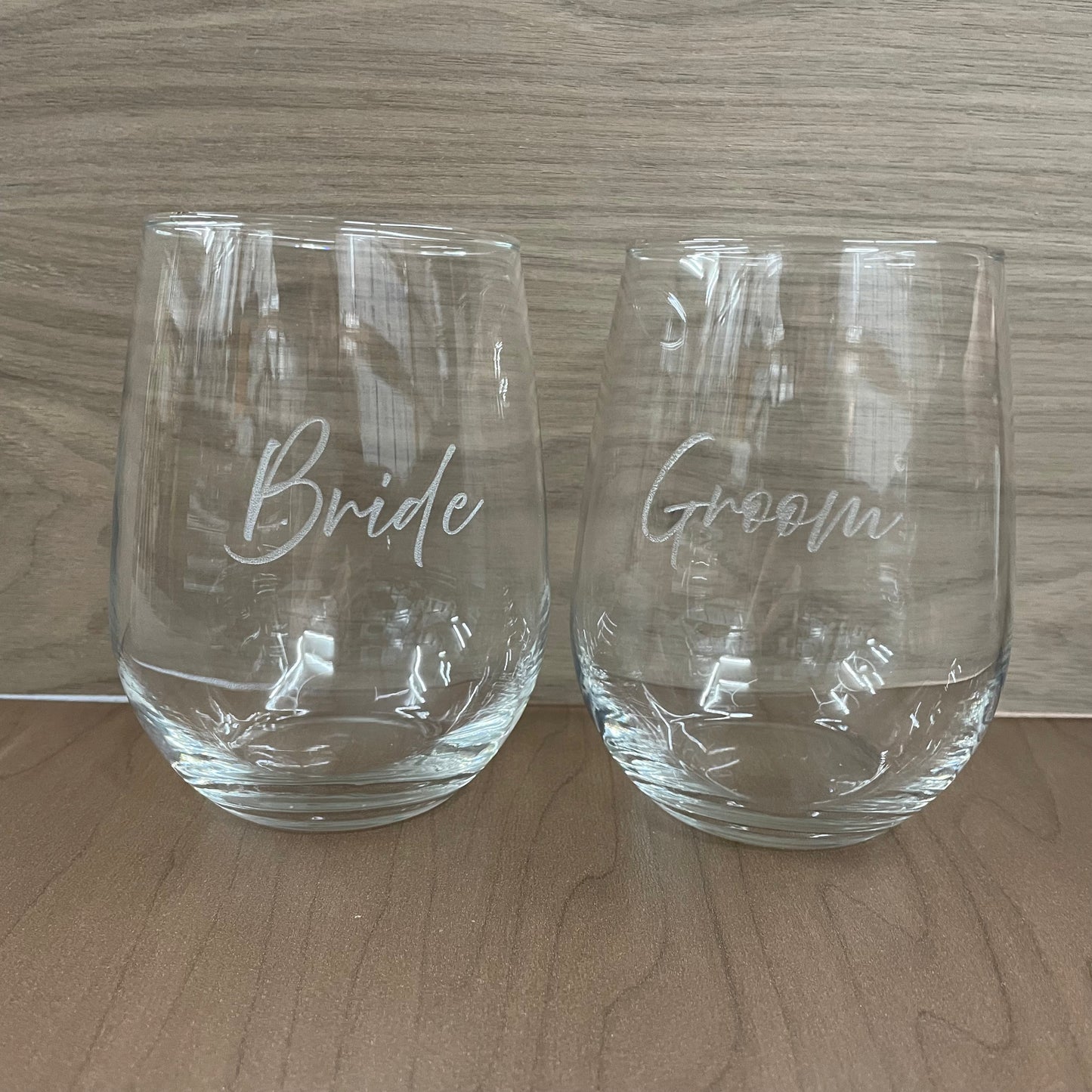 Stemless wine glass