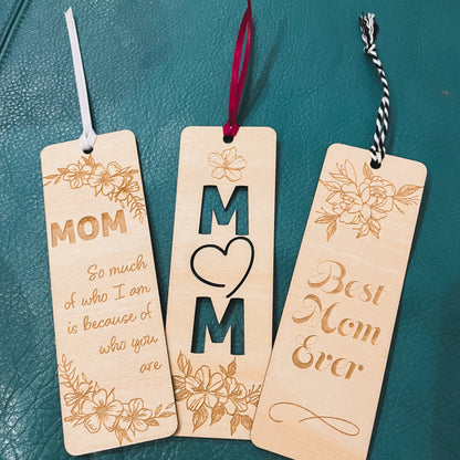 Engraved Wooden Bookmarks