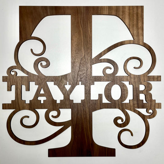 Custom Monogram Sign